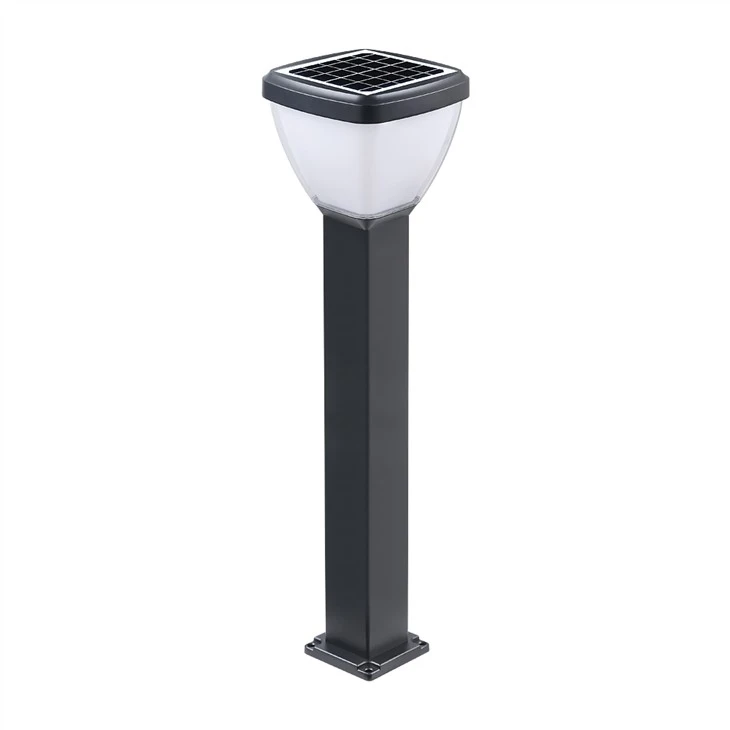 Pencahayaan Bollard Led Luaran Solar Square